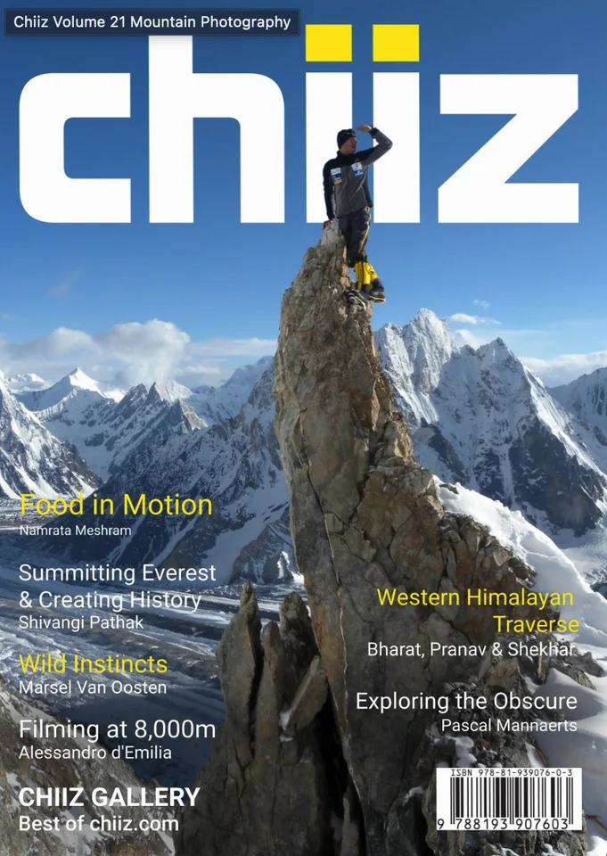 Titelseite Chiiz – Volume 21 „Mountain Photography“ · Chiiz Creations Pvt. Ltd, Indien